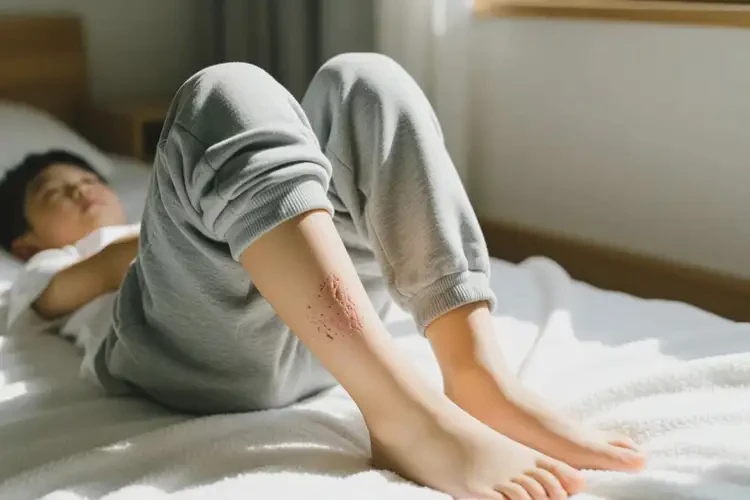 男生小腿上偶爾長濕疹不管它會自己自愈嗎(圖2)