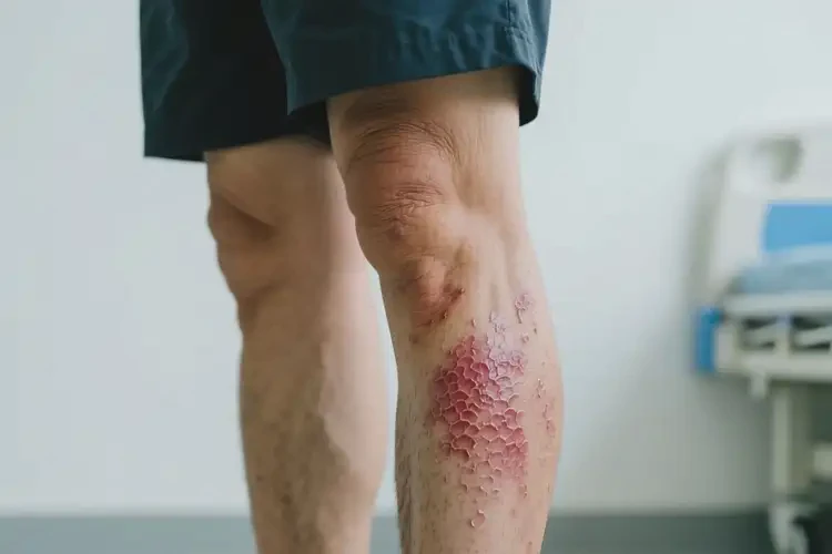 男人小腿上容易長(zhǎng)濕疹可以徹底自愈嗎(圖1)