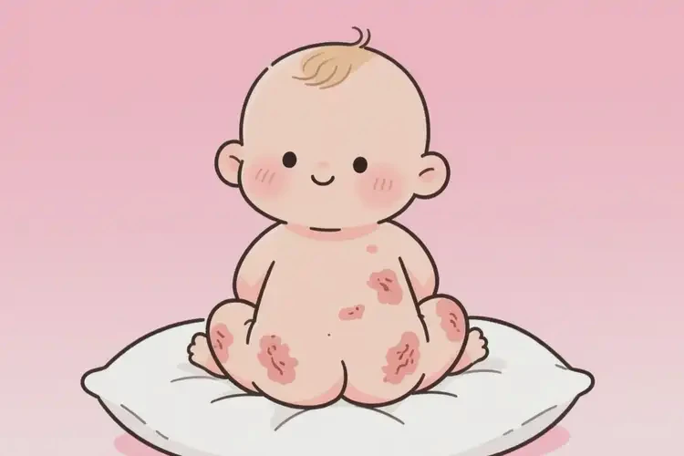 新生兒屁股上容易長濕疹不管它會自己自愈嗎(圖2)