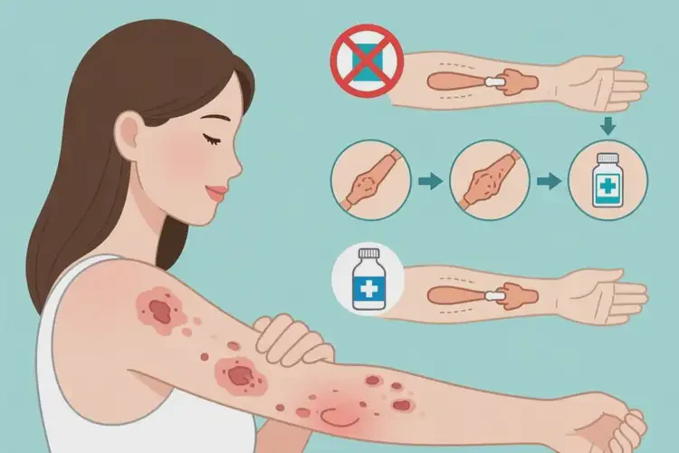 女人手臂起濕疹能夠徹底治愈嗎(圖4)