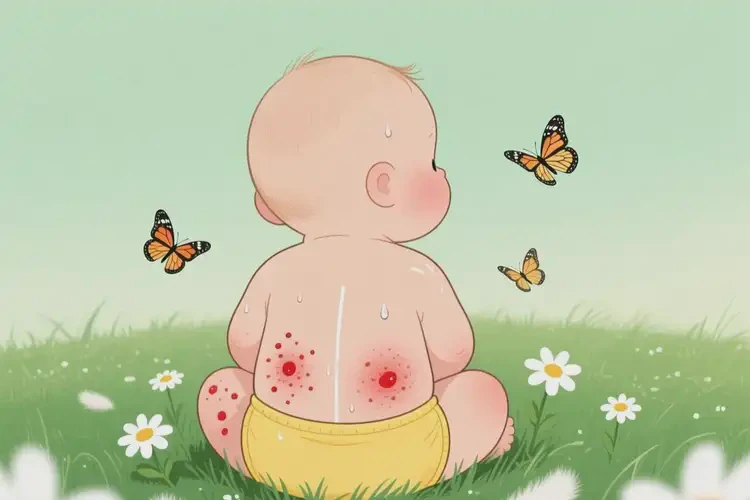孩子屁股出濕疹不管它會自己痊愈嗎(圖2)