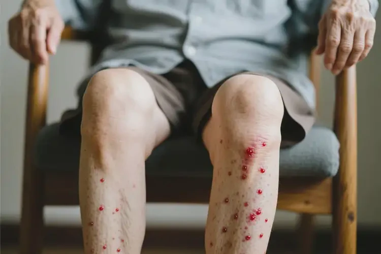 老年人大腿起濕疹不管它會(huì)自己好嗎(圖3)