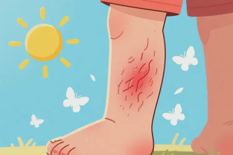 兒童大腿上經(jīng)常長濕疹不管它會自己自愈嗎(圖1)