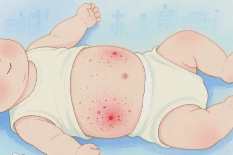 寶寶肚子出濕疹可以徹底自愈嗎(圖1)