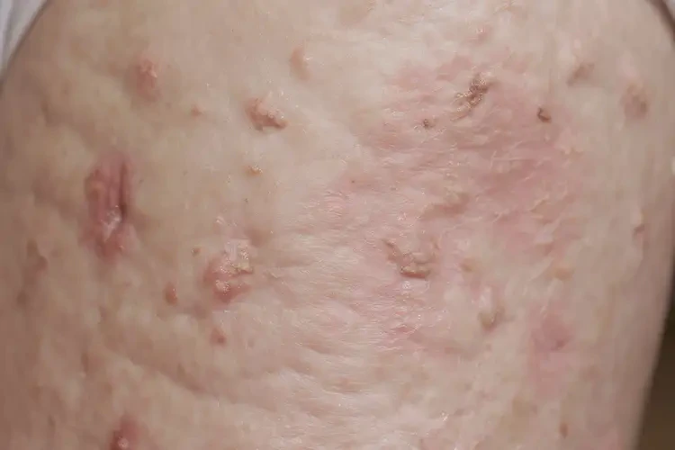 老年人大腿上出現(xiàn)濕疹可以徹底自愈嗎(圖4)