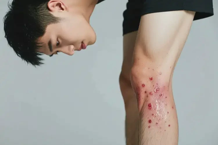 男人小腿長濕疹能徹底自愈嗎(圖2)