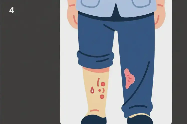 高齡老人小腿上偶爾起濕疹不管它會自己痊愈嗎(圖1)