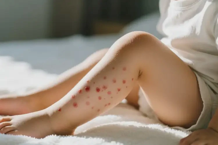 孩子小腿上偶爾長(zhǎng)濕疹不管它會(huì)自己自愈嗎(圖4)