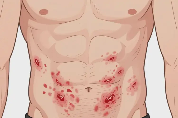 男人肚子上容易長濕疹不管它會自己痊愈嗎(圖4)