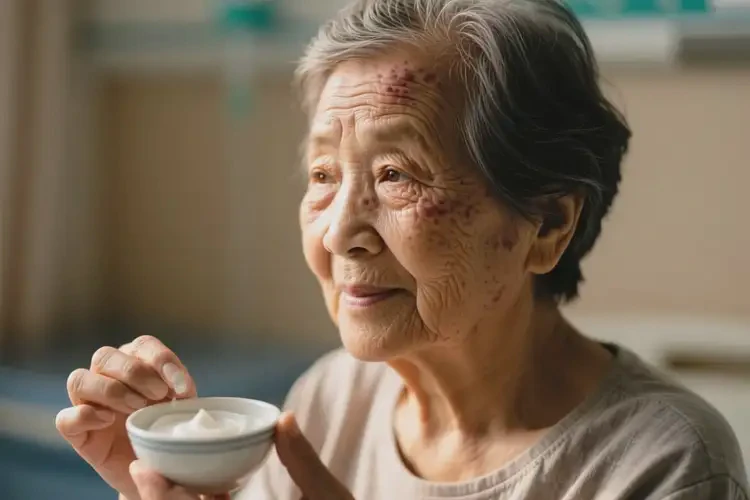 老人臉上容易長濕疹不管它會自己好嗎(圖3)