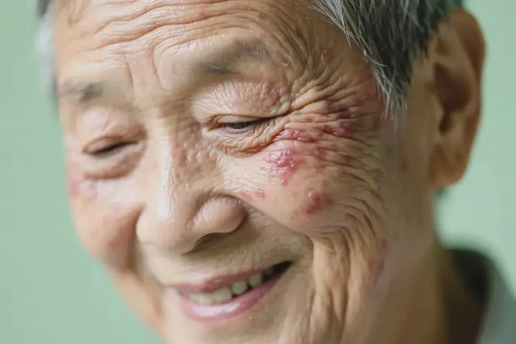 高齡老人臉上經(jīng)常起濕疹能不能徹底自愈(圖1)
