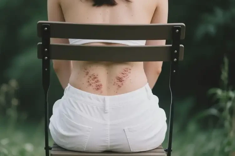 女生屁股上經(jīng)常起濕疹不管它會自己自愈嗎(圖1)