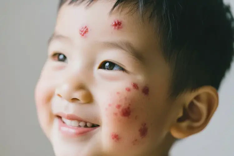 小孩面部長濕疹能靠自己自愈嗎(圖1)