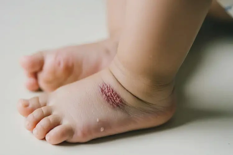 小孩腳上出現(xiàn)濕疹能徹底自愈嗎(圖3)