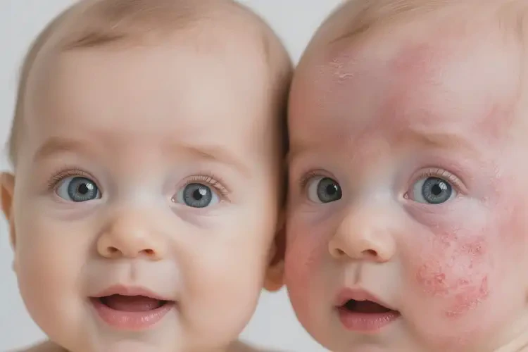 嬰兒臉上容易長(zhǎng)濕疹能夠徹底治愈嗎(圖1)