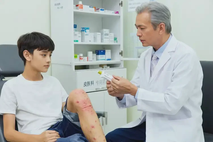 大學(xué)生小腿出現(xiàn)濕疹可不可以徹底自愈(圖2)