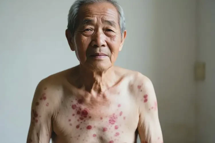 老人全身出現(xiàn)濕疹不管它會(huì)自己自愈嗎(圖4)