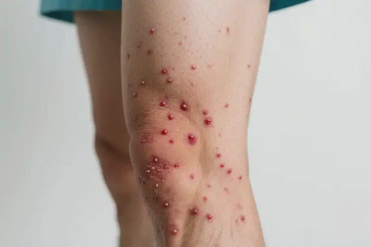 男生大腿出現(xiàn)濕疹能靠自己自愈嗎(圖3)