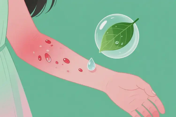 女生手臂出濕疹不管它會自己好嗎