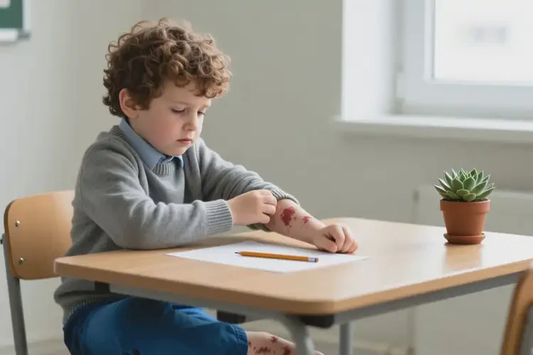 小學(xué)生四肢出濕疹能靠自己自愈嗎(圖1)