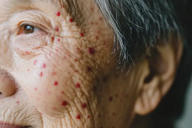 老年人臉上偶爾起濕疹不管它會(huì)自己自愈嗎(圖1)