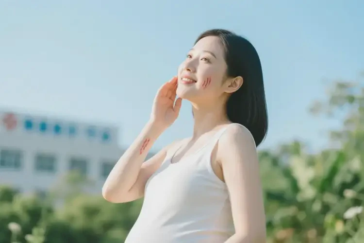 孕婦面部容易長濕疹不管它會(huì)自己痊愈嗎(圖1)