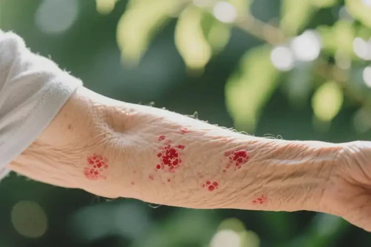 老年人手臂上起濕疹能徹底自愈嗎(圖4)