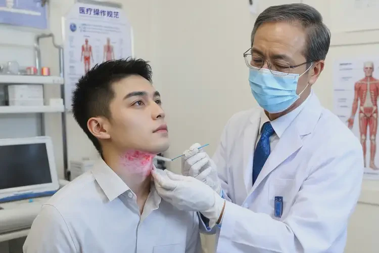 青年人脖子上出現(xiàn)濕疹能不能徹底自愈(圖3)