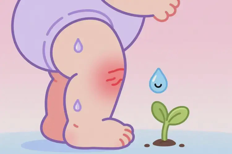 嬰幼兒大腿上起濕疹不管它會自己痊愈嗎(圖1)