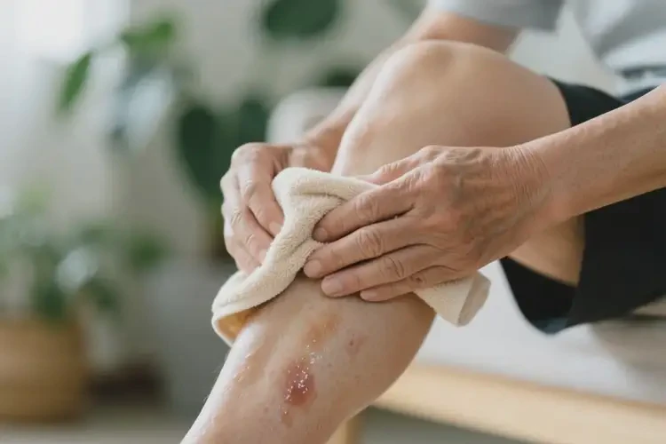 老年人小腿容易长湿疹可以彻底自愈吗(图1)