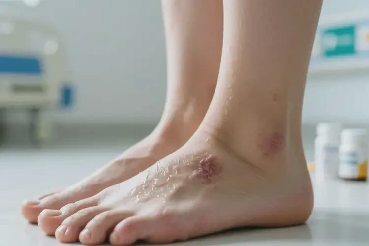 女人腳上容易起濕疹能徹底自愈嗎(圖1)