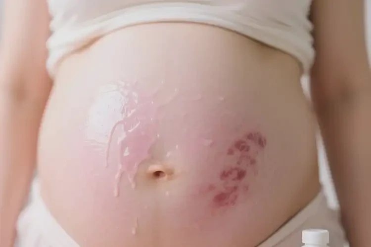 產(chǎn)婦肚子上經(jīng)常長濕疹可不可以徹底自愈(圖1)
