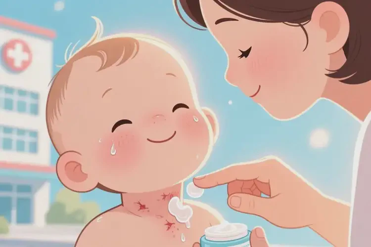 寶寶脖子上偶爾長濕疹可不可以徹底自愈(圖3)