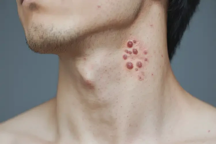 青年人脖子上出現(xiàn)濕疹能不能徹底自愈(圖4)