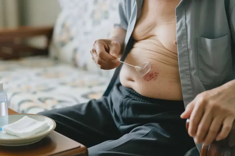 高齡老人肚子上偶爾長(zhǎng)濕疹能不能徹底自愈(圖1)