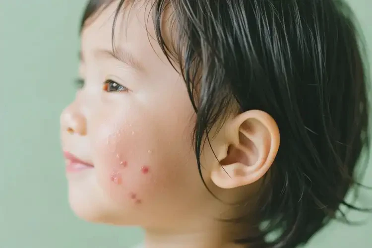小孩面部容易長濕疹可不可以徹底自愈(圖1)