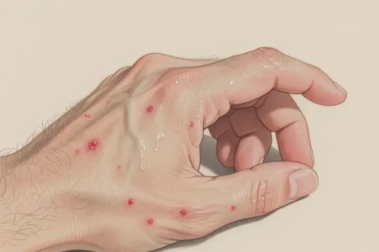 男人手上偶爾起濕疹不管它會自己自愈嗎(圖1)