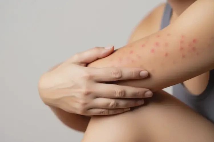 女生手臂上有濕疹不管它會自己痊愈嗎(圖4)