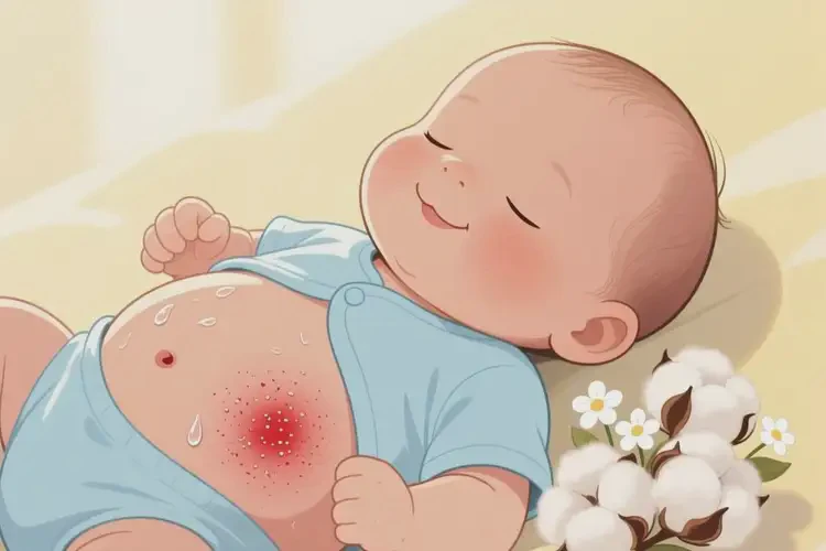 新生兒肚子上容易長(zhǎng)濕疹能徹底自愈嗎(圖1)