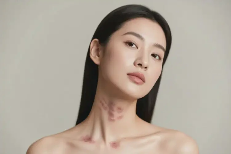 女生脖子上起濕疹不管它會(huì)自己好嗎(圖2)