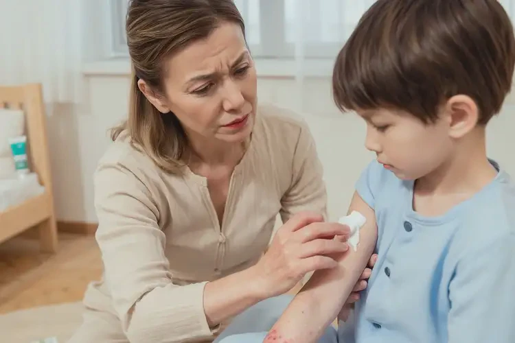 少兒手臂上經(jīng)常起濕疹可以徹底自愈嗎(圖3)