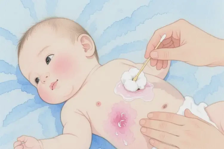 小兒肚子上容易起濕疹不管它會自己好嗎