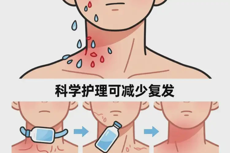 男性脖子長(zhǎng)濕疹可不可以徹底自愈(圖1)