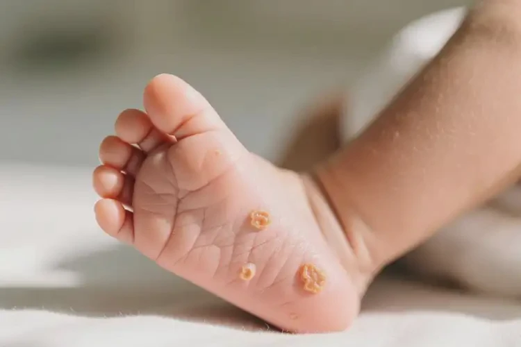 新生儿脚上起湿疹能彻底自愈吗(图4)