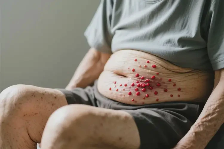 老年人肚子經(jīng)常長濕疹可以徹底自愈嗎(圖1)