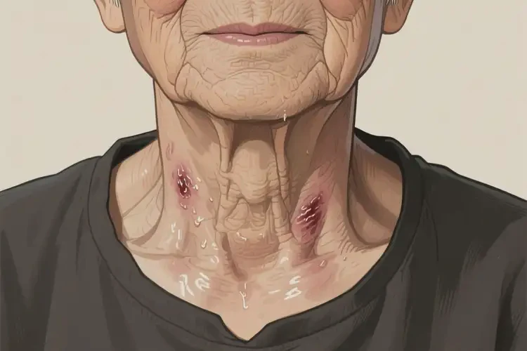 老年人脖子起濕疹不管它會自己自愈嗎(圖3)