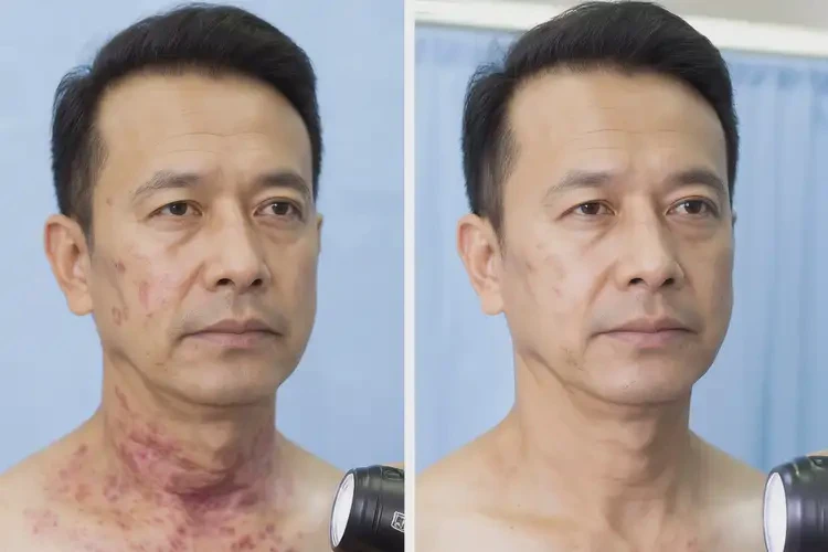 男人脖子上偶爾起濕疹能不能徹底自愈(圖1)