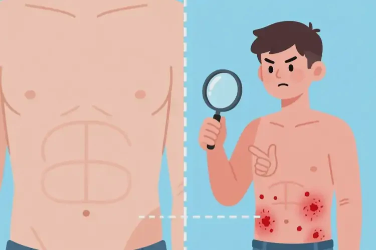 男生肚子上起濕疹不管它會(huì)自己好嗎