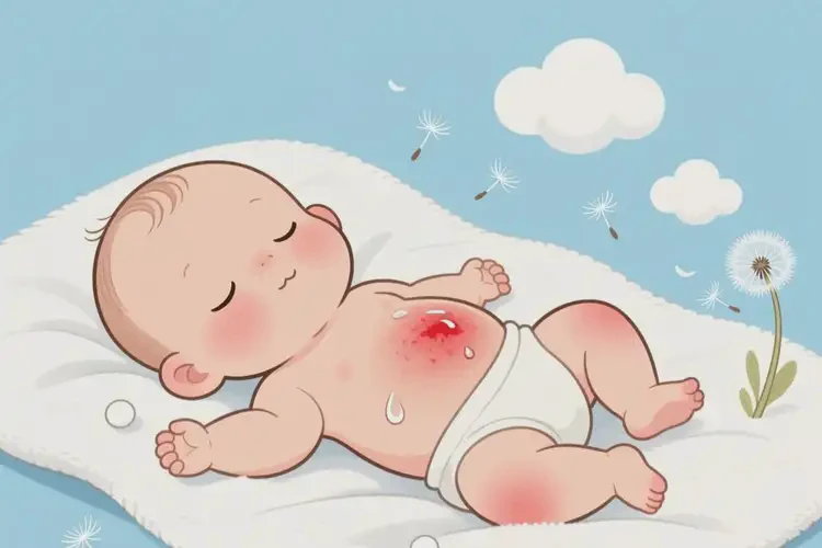 寶寶肚子長濕疹能靠自己自愈嗎(圖2)