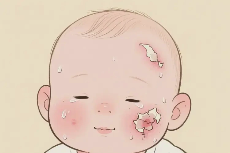 寶寶面部出濕疹能徹底自愈嗎(圖2)